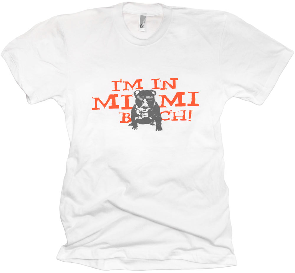 Miami Beach White T-Shirt.