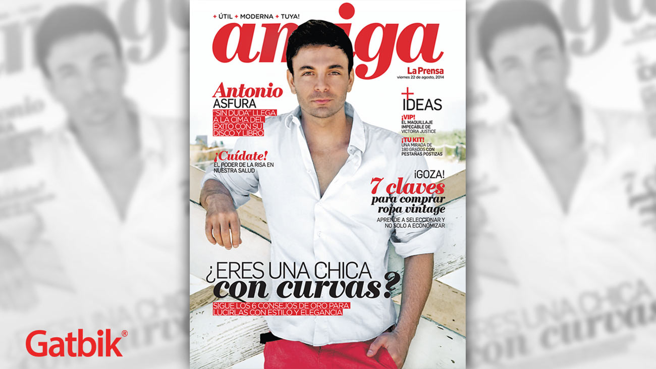 Antonio Asfura on cover of Amiga Magazine in Honduras. Diario La Prensa.