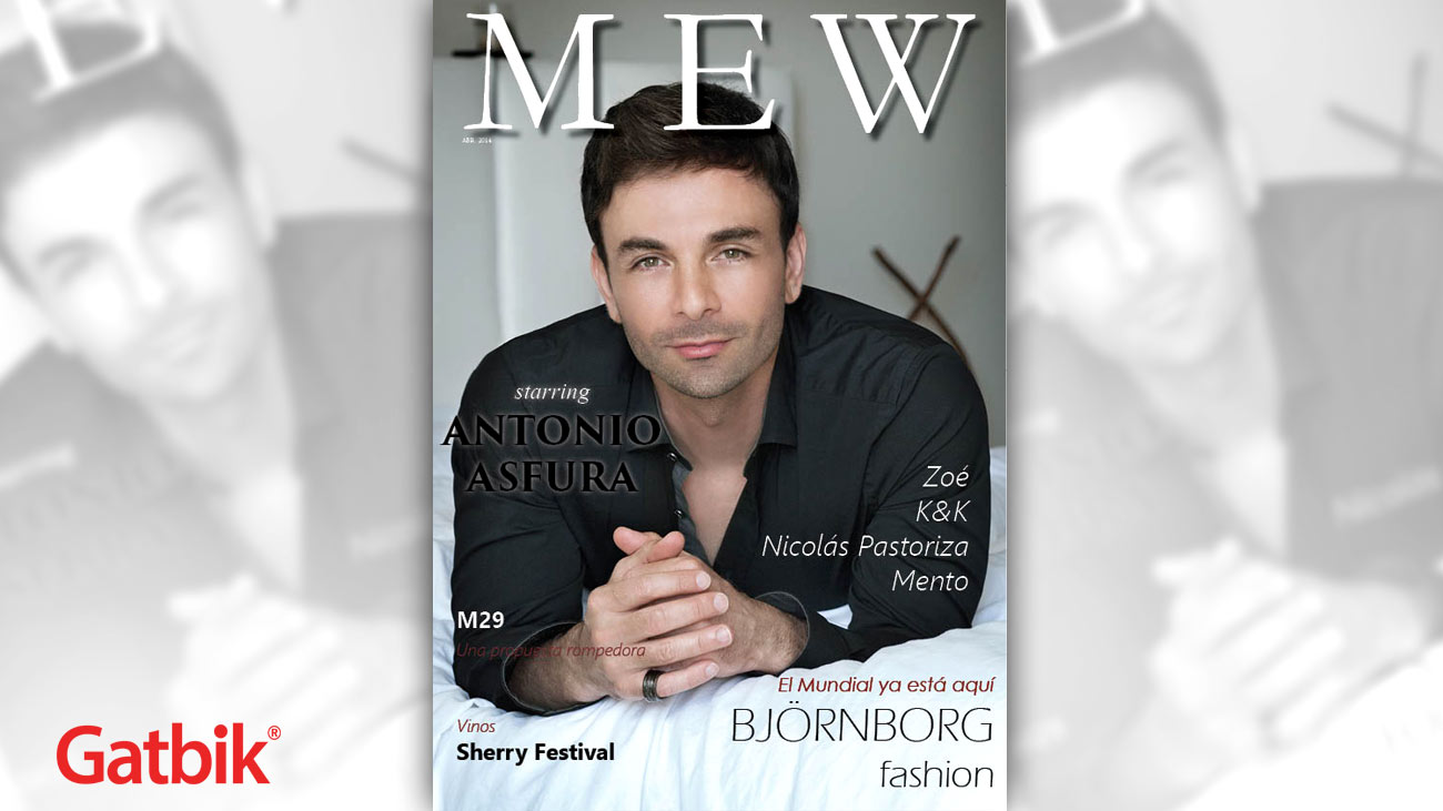 Antonio Asfura is the April cover star for MEW magazine in Spain.